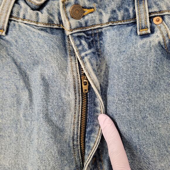 Vintage LEVIS 550 Baggy Straight Jeans 36x32 Faded Medium-Wash - Picture 10 of 16